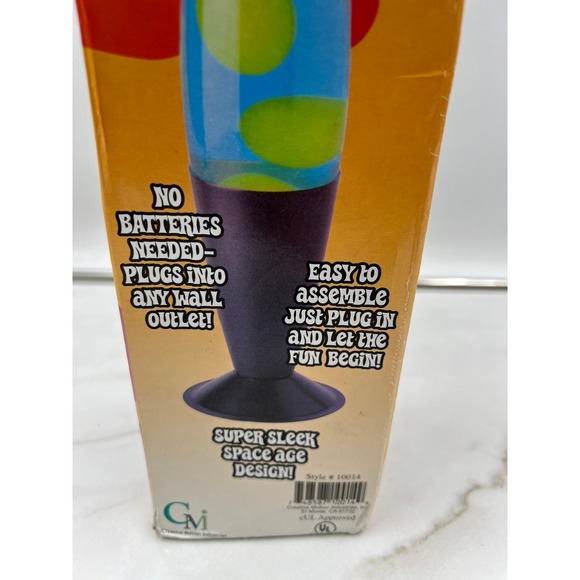 Disco Fever Motion Lamp 12 1/2 Inch Mini Groovy Glowing Action Super Sleek - Picture 6 of 11